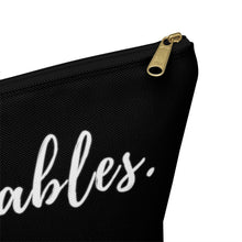 Load image into Gallery viewer, Valuables vs Values | Accessory Pouch w T-bottom