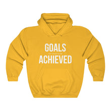 Load image into Gallery viewer, "Goals Achieved" | Unisex Heavy Blend™ Hooded Sweatshirt