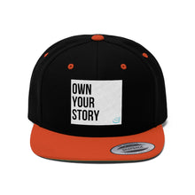 Load image into Gallery viewer, Own Your Story | Unisex Flat Bill Hat
